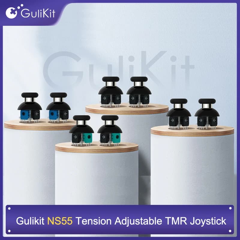 Gulikit NS55 720 ° Joystick TMR regolabile a tensione per controller Switch Pro PS5 PS4 Xbox Series Design a bassa potenza per la riparazione