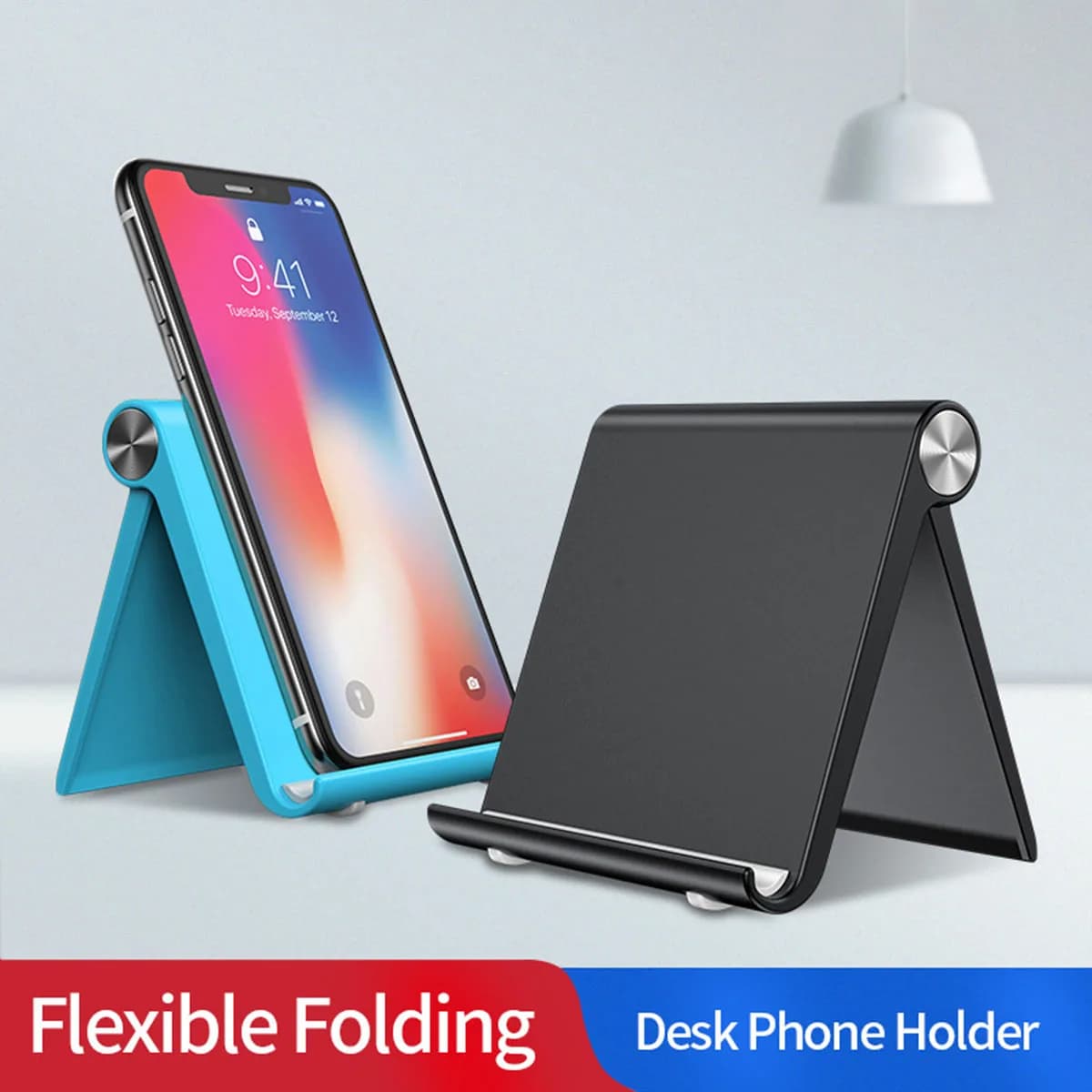 Supporto Universale Regolabile per Telefono - Supporto da Tavolo Pieghevole Portatile per iPhone, Samsung e Tutti i Cellulari