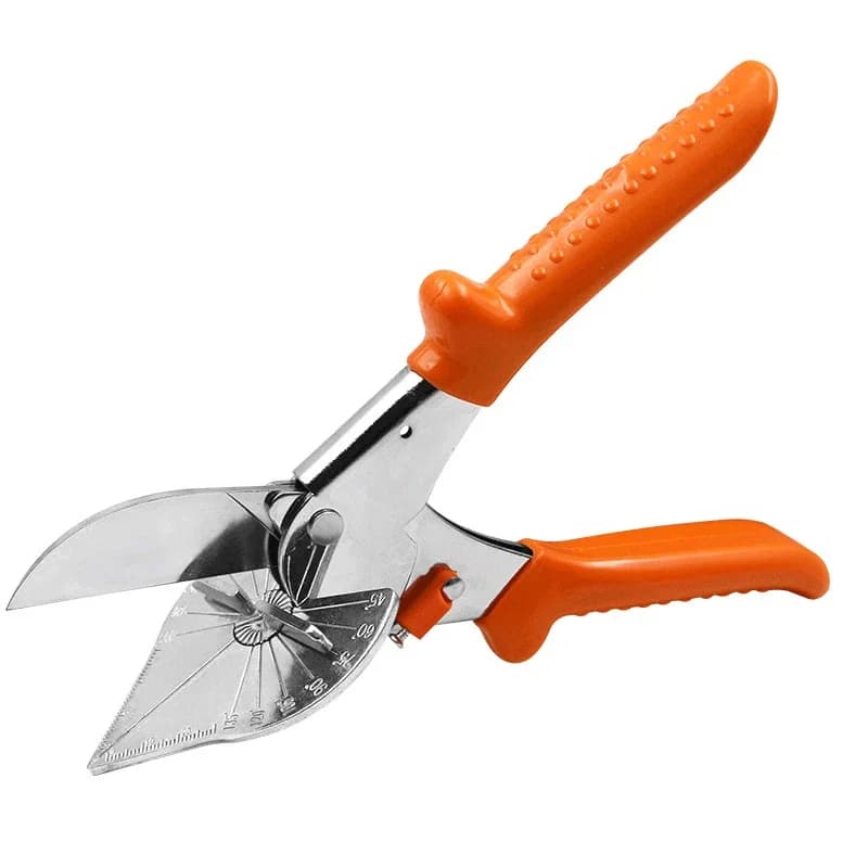 Forbici multifunzione per avvolgimento obliquo, taglierina per condotti, angolo 45-135 ° Utensili manuali per tubi in plastica con strisce di legno per taglio multi-angolo