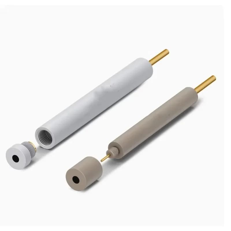 Elettrodo al carbonio vetroso per microscopio elettronico in materiale PTFE e PEEK serie da 2 mm ~ 5 mm