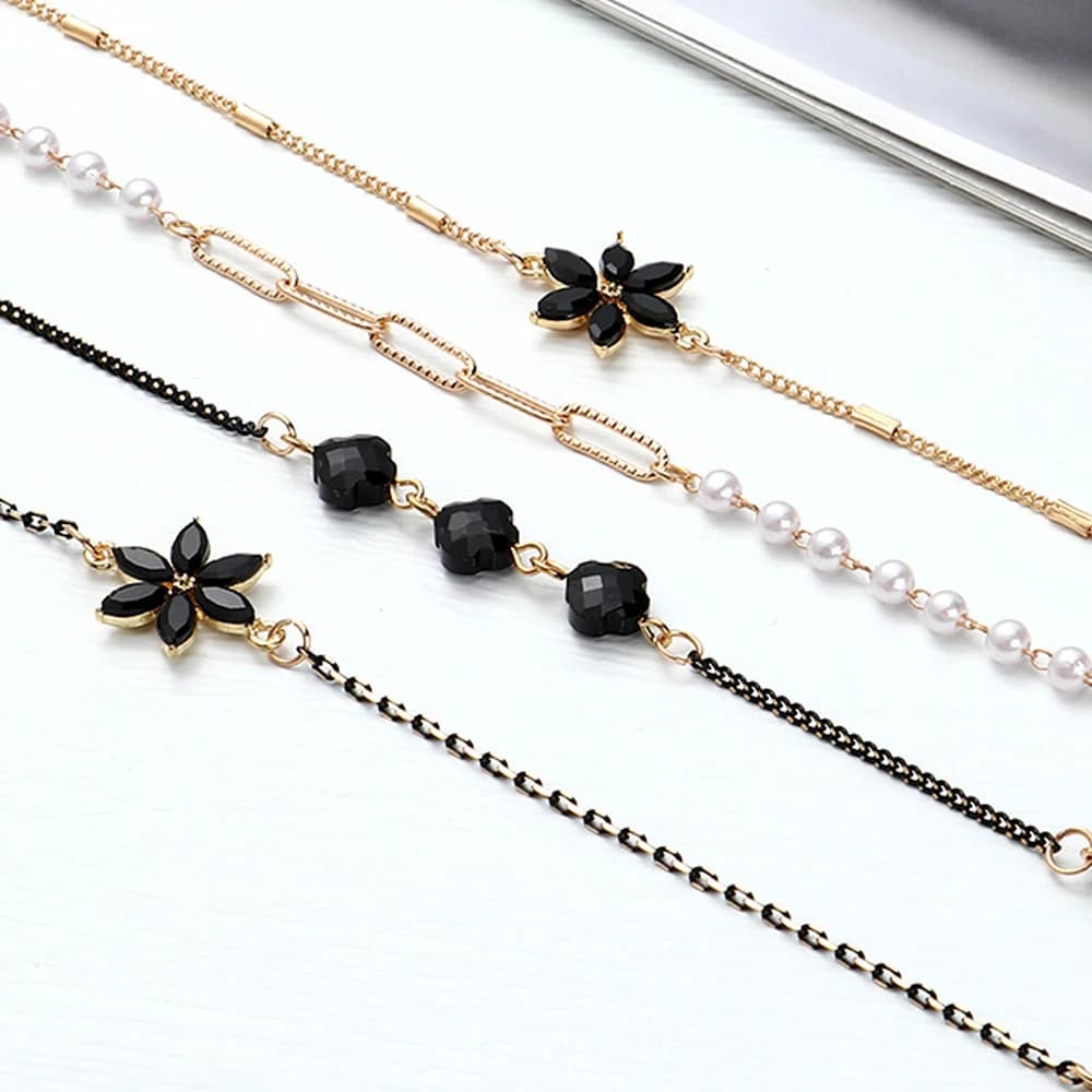 Metal Butterfly Small Daisy Sunglasses Glasses Chain Women Long Chain For Eyeglasses Chain Cord Holder Rope Neck Strap Lanyard