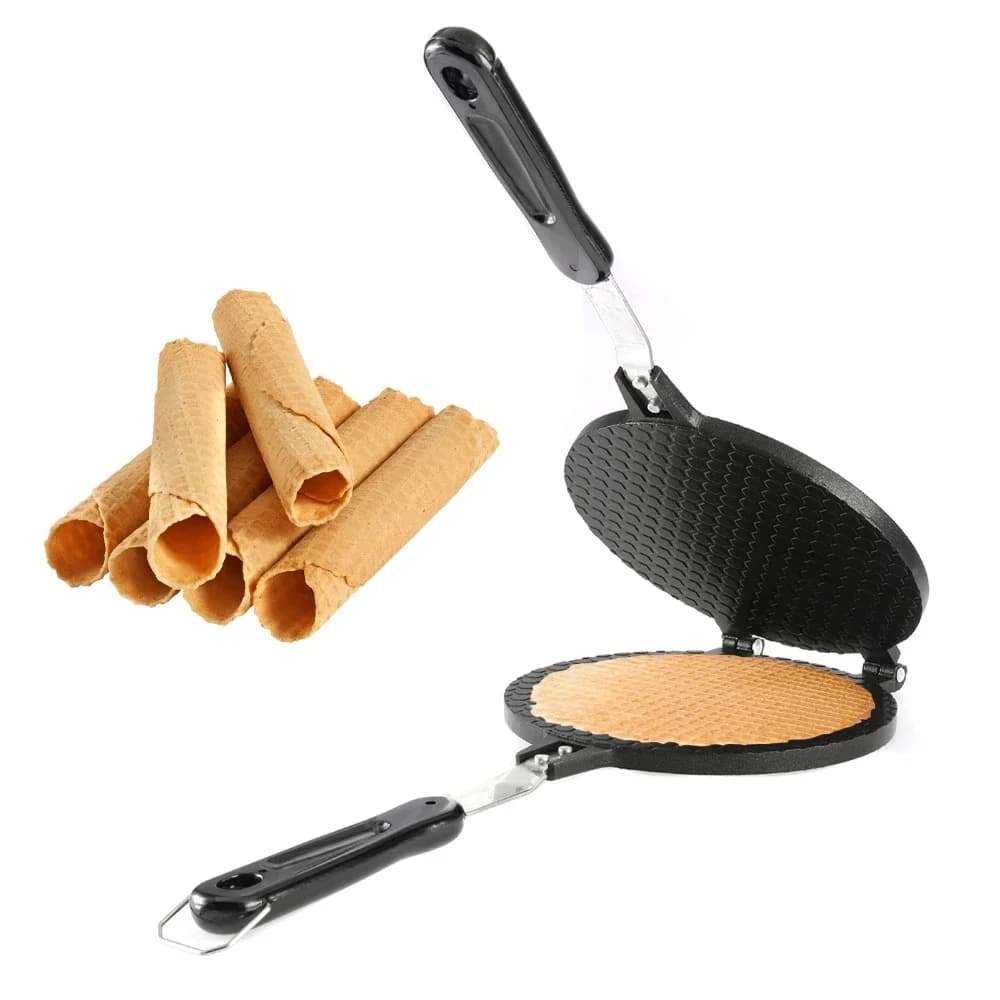 Waffle Cone Maker Egg Roll Waffle Making Pan stampo per torta antiaderente per la casa Bakeware fai da te Mini Ice Cream Cone Tool forniture da cucina