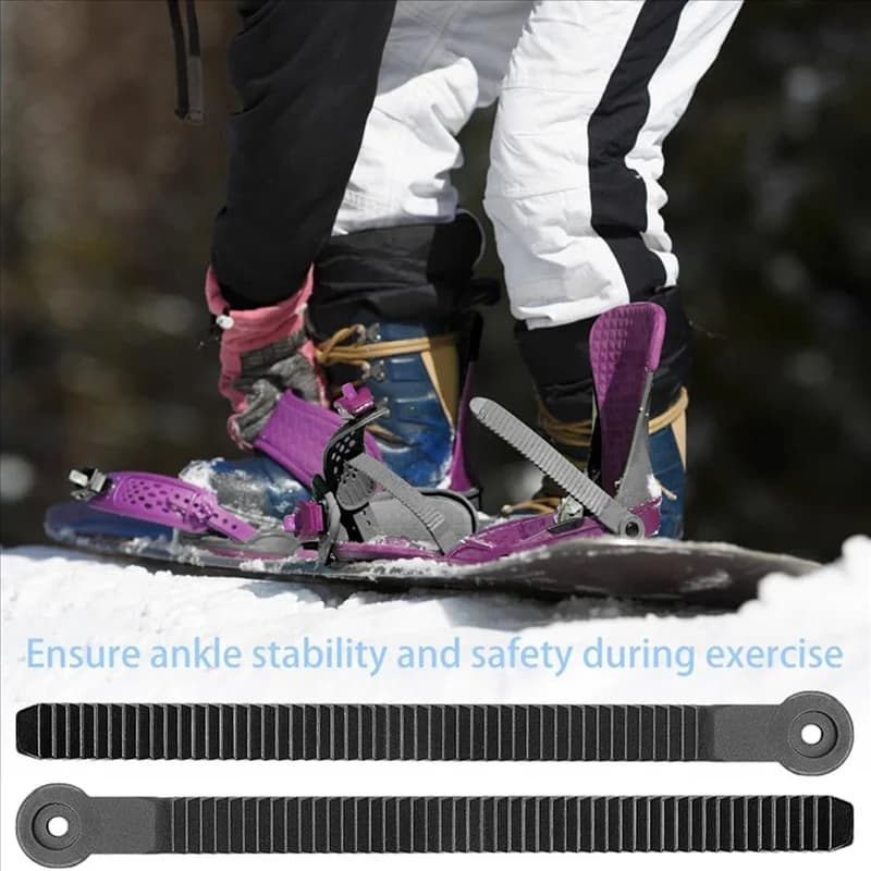 A18E-6PCS Cinghia per scaletta per caviglia da snowboard, cinghia per scarpe da pattinaggio a rotelle Sostituzione della cinghia per scaletta da snowboard con viti