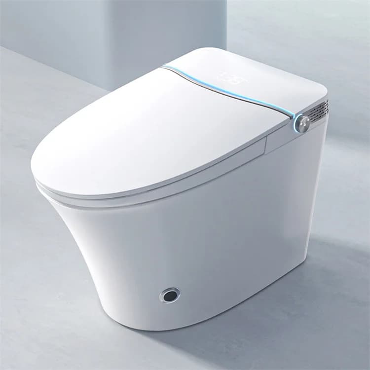 Modern Elongated Smart Toilet Smart Toilet With Automatic Exhaust In One Piece For Hotel Bathroom