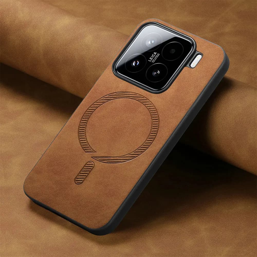 For Xiaomi15 5G Magnetic Luxury Case with Wireless Charging Car Support Wheelchairs Fonda Xiaomi 15 Shockproof Phone Case Mi 15 Back Cover