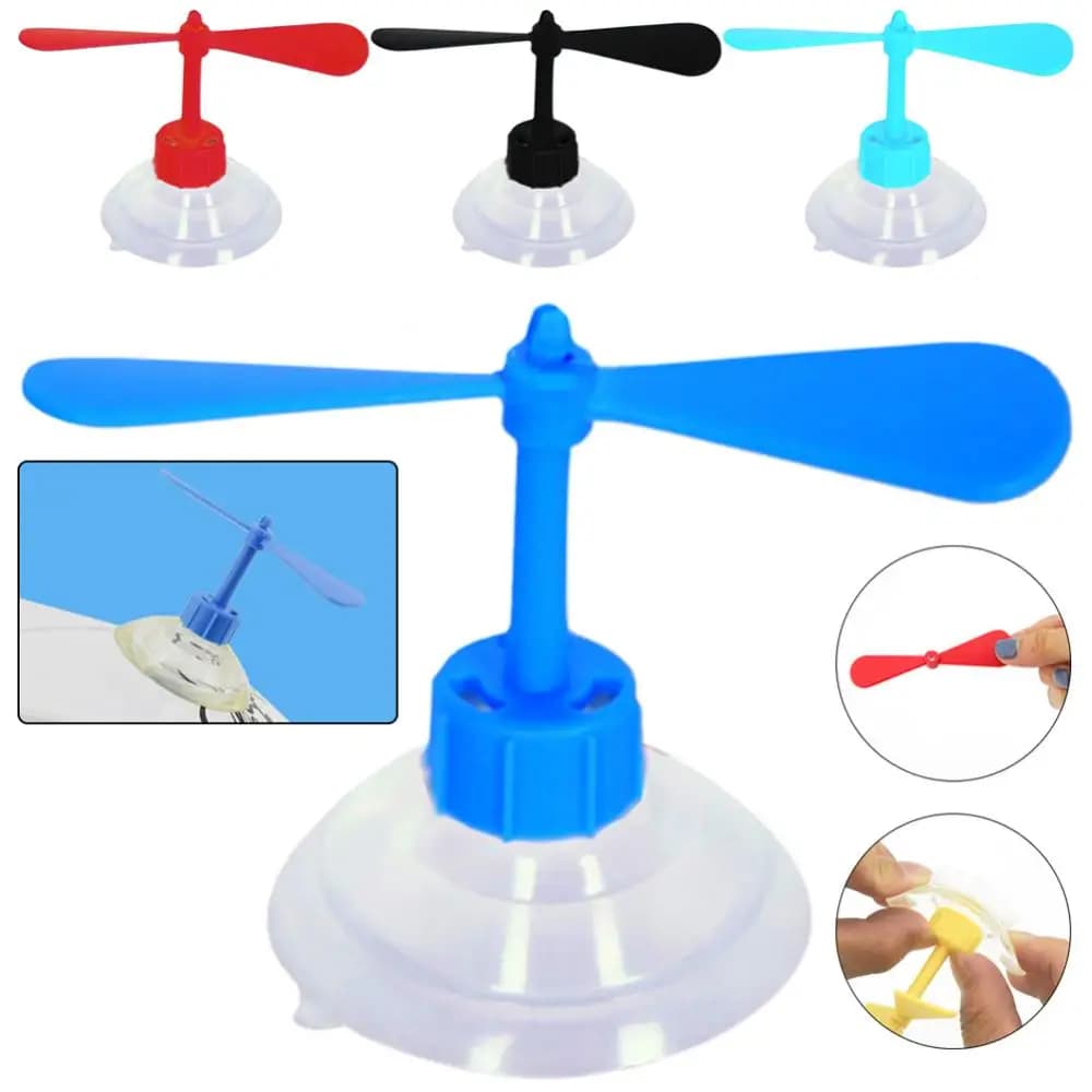 Creative Motorcycle Helmet Suction Cup Propeller Rotatable Windmill Decor Safety Helmet Headwear Accessories