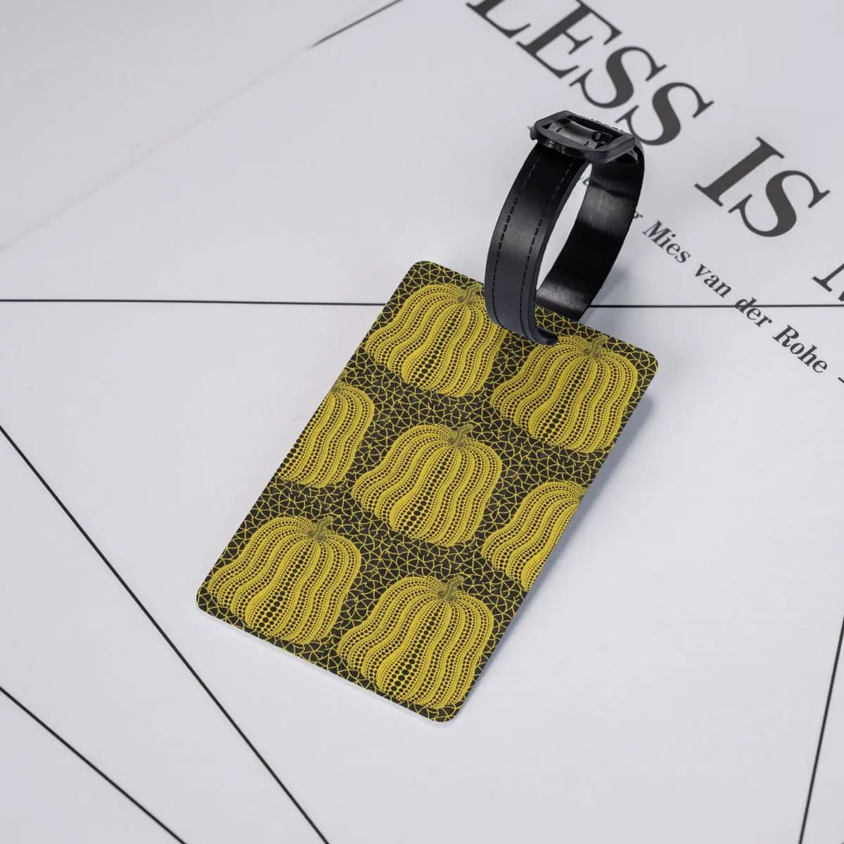 Etichette per Bagagli con Arte Astratta di Yayoi Kusama, Accessori per Valigie, Tag per Bagaglio da Viaggio, Porta Etichetta con Nome e Indirizzo
