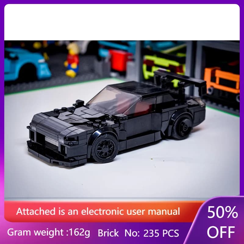 Building Block Modello 235 Parti MOC Auto RX7 FD Regalo di Natale creativo per ragazzi Adulti Bambini Giocattolo educativo