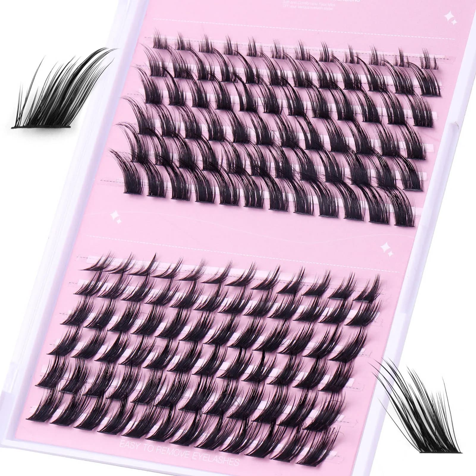 8-16mm natural eyelashes Oblique Flying Foxs Soft volume fake eyelash extension DIY supplies for individual eyelashes
