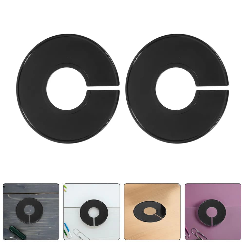 10Pcs Round Plastic Clothes Rack Dividers Hanger Size Markers for Closet Wardrobe Organization and Separation Hanger Accessories
