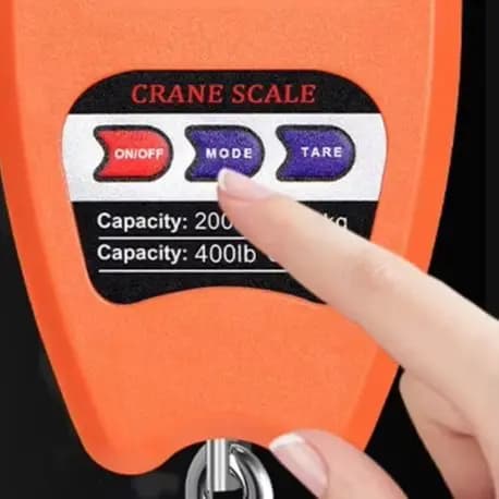 /200kg /Portable /Electronic Hanging Scale With LCD Display Steel Hook For Luggage Industrial Weighing Digital Crane Scale Tool