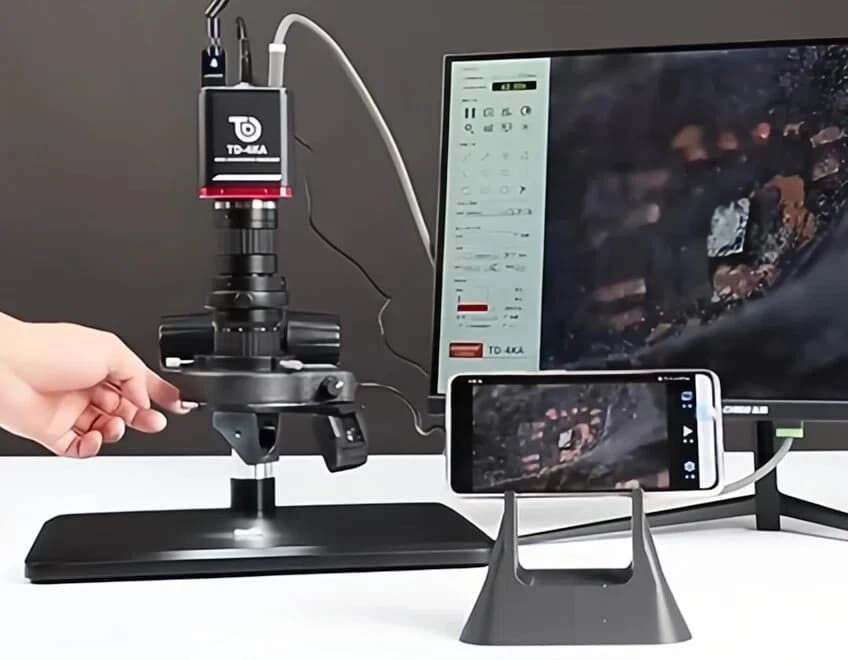 Microscopio digitale avanzato 4K TD-D-4KA con bilanciamento e esposizione automatica dei bianchi, ideale per laboratorio/archiviazione