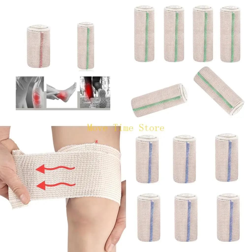 Set bendaggi elastici multipli 92Me, set cinghie sport cotone traspirante in cotone