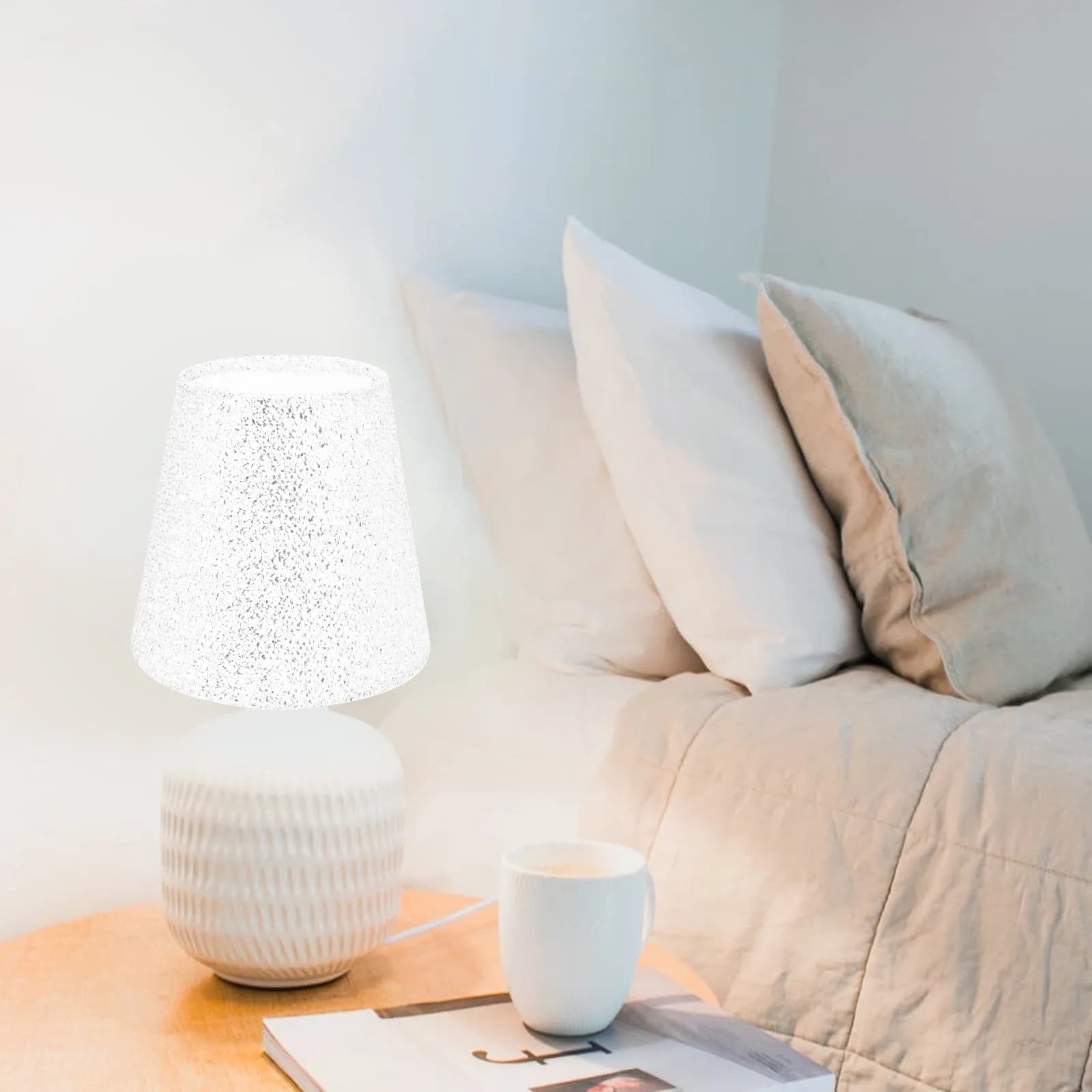 Paralume in tessuto multifunzione con robusta struttura in ferro per lampade da tavolo e da terra, illuminazione decorativa protettiva, stile caldo e chic