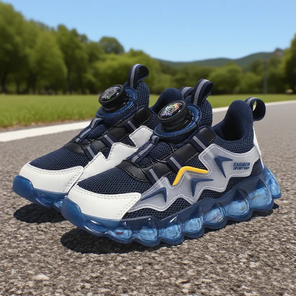Scarpe sportive per bambini alla moda Scarpe da corsa per il tempo libero da ragazzo Mesh Comode scarpe da tennis leggere per bambini all'aperto