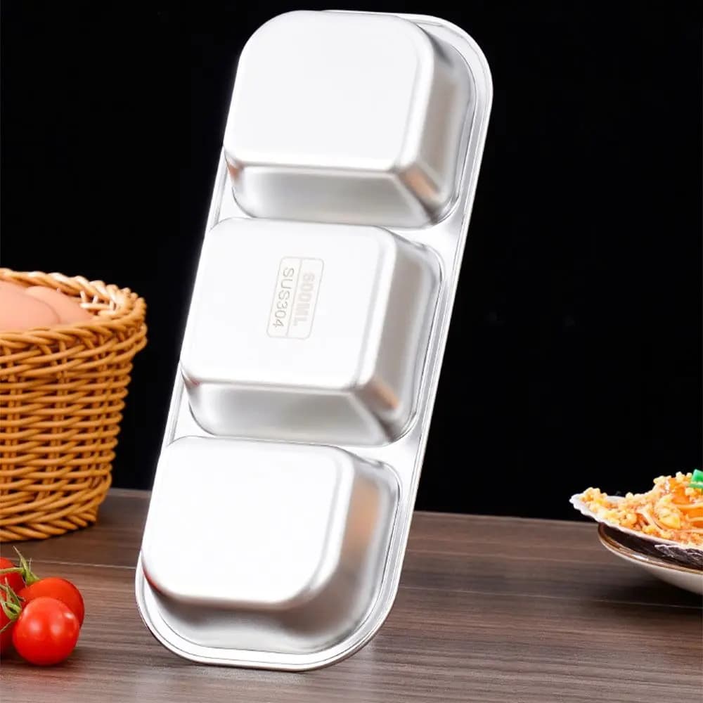 Resistente contenitore per il pranzo in acciaio inossidabile 304 Guarnizione a prova di perdite con coperchio Bento Box per la conservazione della freschezza