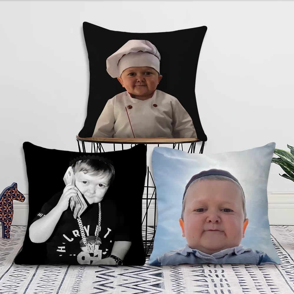 Funny Hasbulla Magomedov Pillowcase Sofa Living Room Bedroom Headboard Backrest cushion Square cushion Piston time
