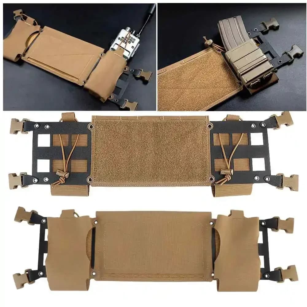 Gilet Tattico da Caccia MK4 Chest Rig con Telaio Esteso II, Borsa Laterale GP per Gilet MK, Borsa Porta Caricatori e Radio Walkie-talkie