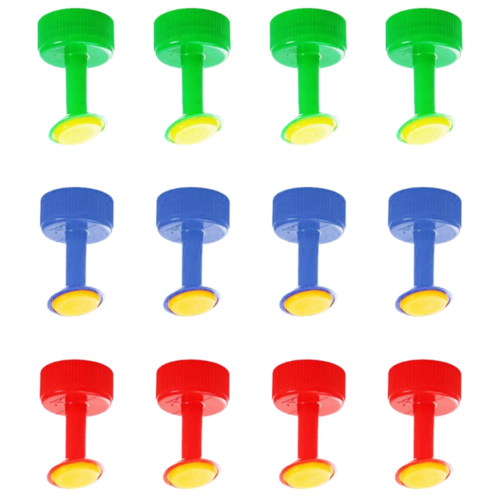 Set of 12 Plastic Enamels for Irrigation, Garden Pipe Spray Heads, Precise Nebulization Sprayer, Bottle Cap, Watering Spare Parts