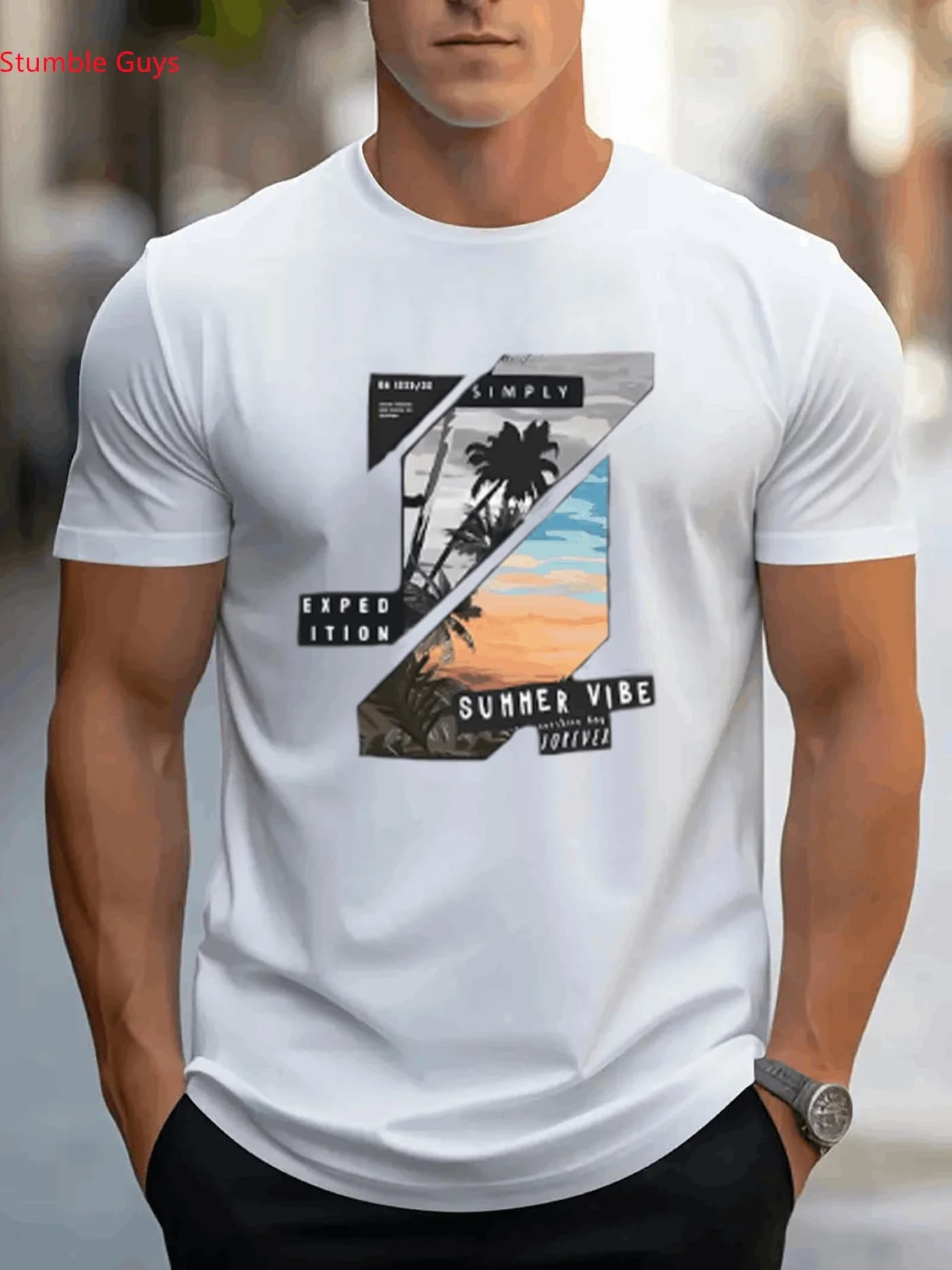 Casual Quick Dry Men's Street Jersey T-Shirt Summer Fashion Short Sleeve Breathable Sportswear