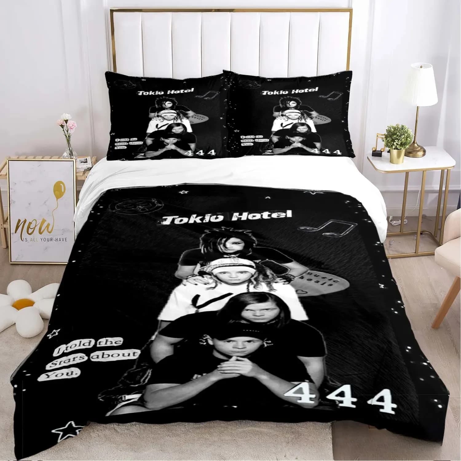 Tokio Hotel Band Federa Bed linen set Boy Girl Decoration Bedroom Decoration Children's Gift Single Large Double