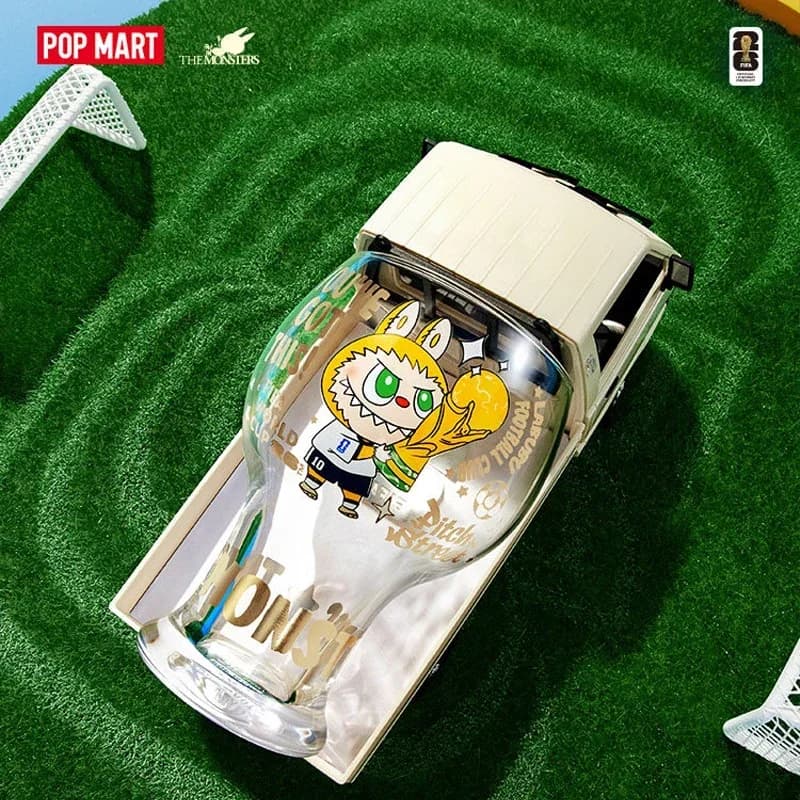 POP MART Labubu The Monsters Serie FIFA Scatola Misteriosa in Vetro Originale Blind Box Giocattoli a Sorpresa Borsa Anime Figure Ornamenti da Scrivania Modello