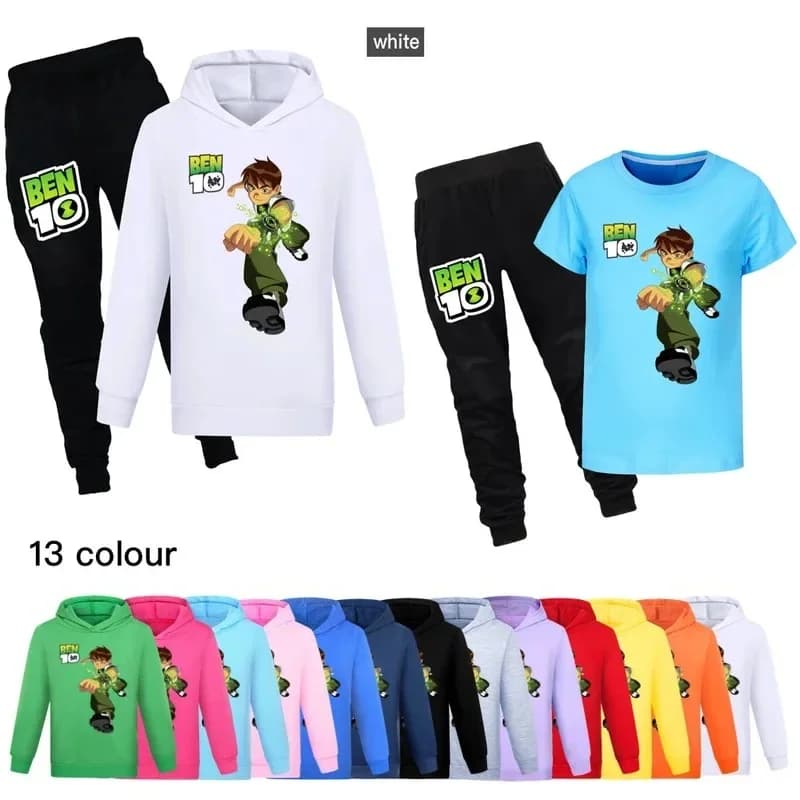 Anime Benning 10 suit B-BEN street fashion suit sports pullover + sweatpants two-piece sports suit