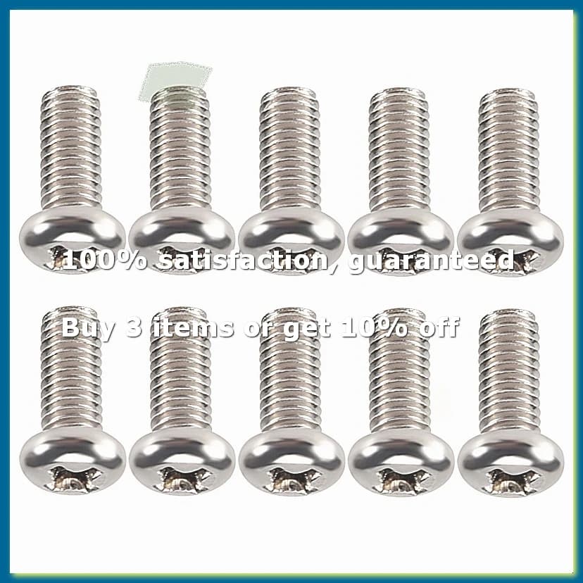 10 Pieces Computer TV LCD Monitor Stand Bracket Mounting Screw M4x10mm-A62I