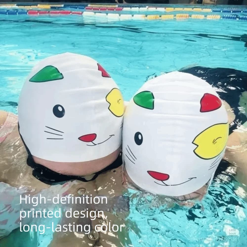 Elastic Swimming Cap Waterproof Silicone Swim Cap Enlarged Comfortable Waterproof Silicone Swimming Hat Swimming Hat For Adults