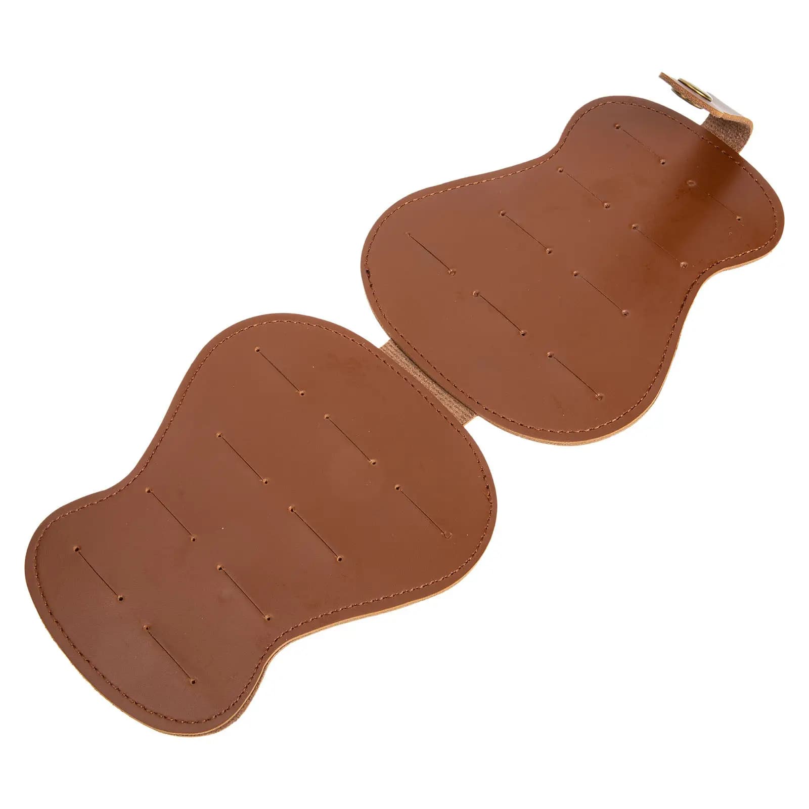 Foldable PU Guitar Pick Bag Compact Portable Plectrum Storage Pouch Compartments for Organization Protection Against