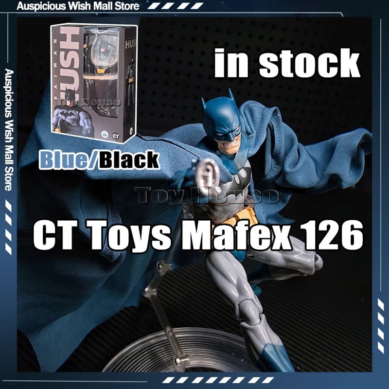 Genuine Ct Toys Batman Mafex 126 Figure Dc Bat Man Shf Anime Action Figure Figurine Statue Model Customized Gifts Toys