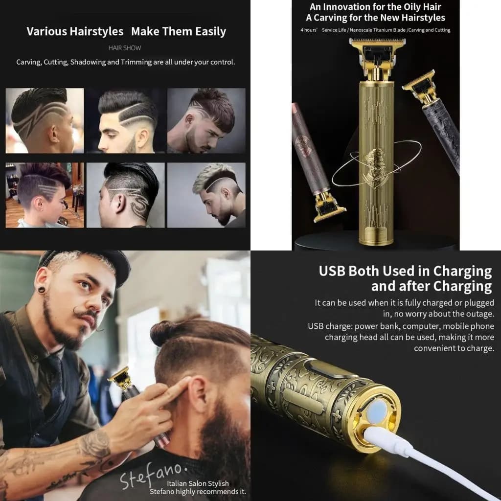 Wireless Electric Haircuts Rechargeable Haircut Barber Machine For Men's Haircut With Blade