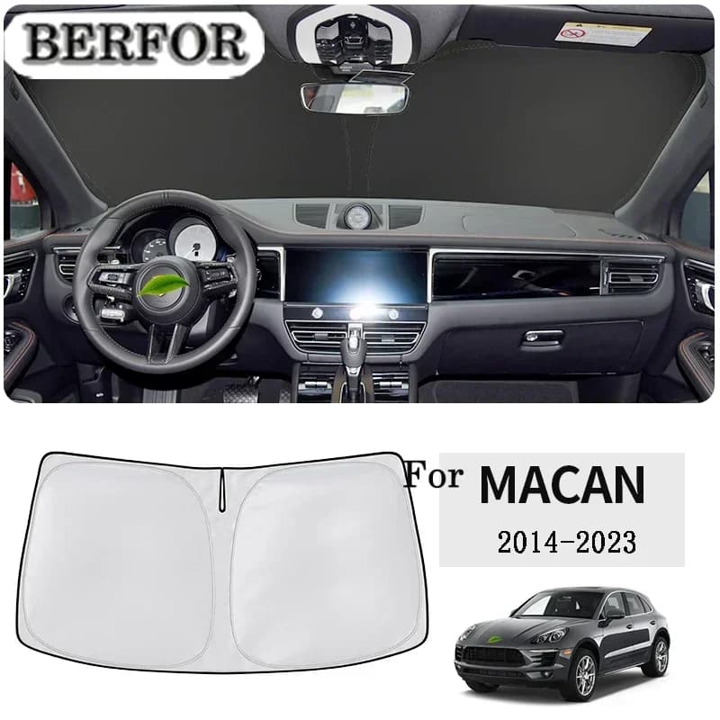 Per Porsche Macan 95B 2014-2023 Car Styling Nano-Isolat Parabrezza Parasole Finestra Anteriore Parasole Visiera Accessori Interni