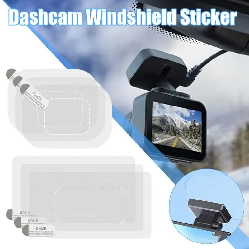 6pc Trasparente Parabrezza Pellicola Schermo Adesivi Auto Dashcam Parabrezza Adesivo Adesivo Dash Cam Adesivo Statico Accessori Auto