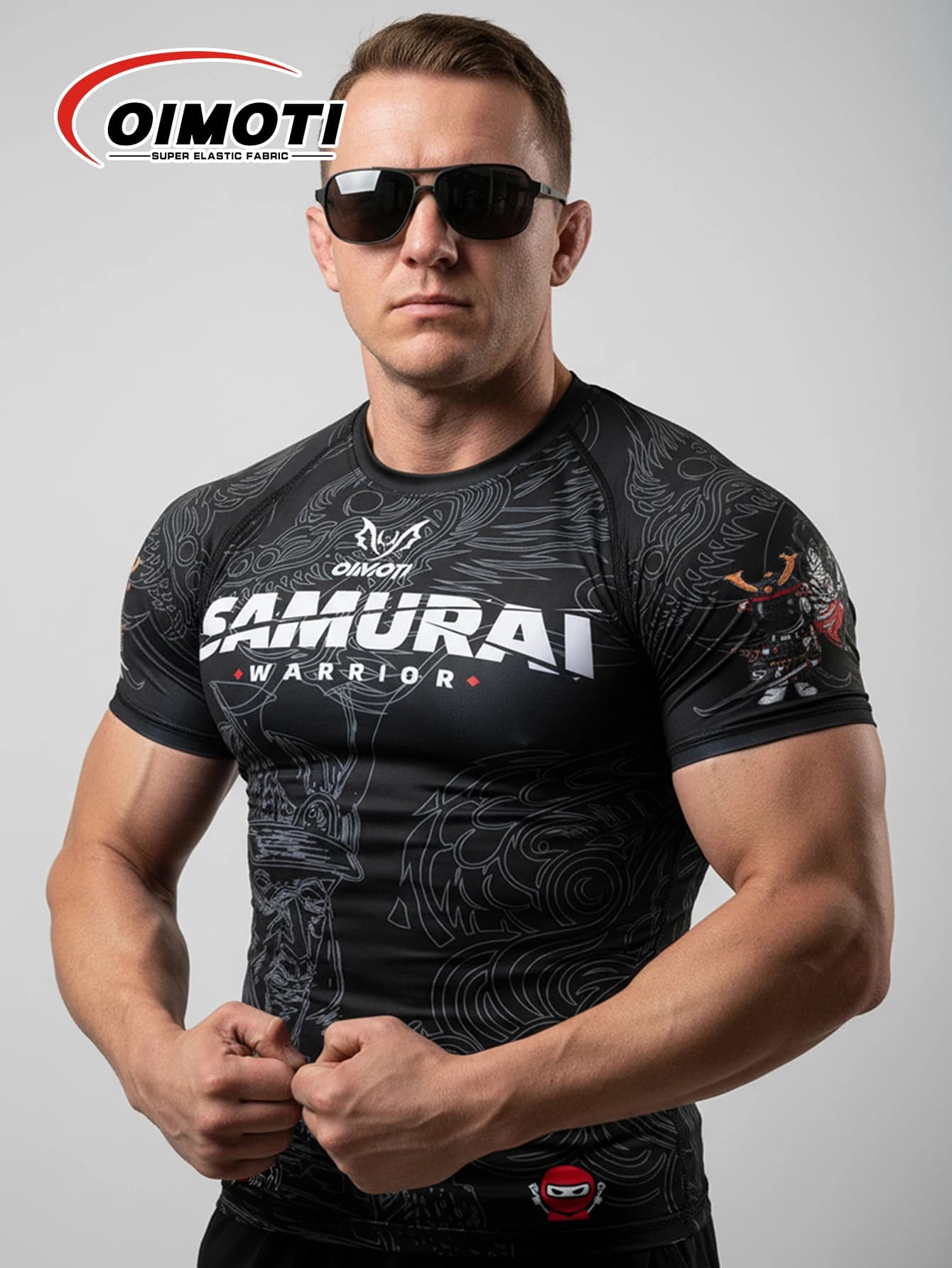 T-shirt da corsa a compressione ad asciugatura rapida da uomo Sport Fitness Maglia da palestra a maniche corte Abbigliamento fitness aderente elastico