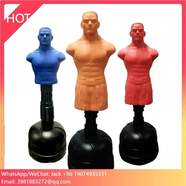 MMA and Taekwondo adjustable professional boxing bag, silicone mannequin for boxing and football exercises, filled with water