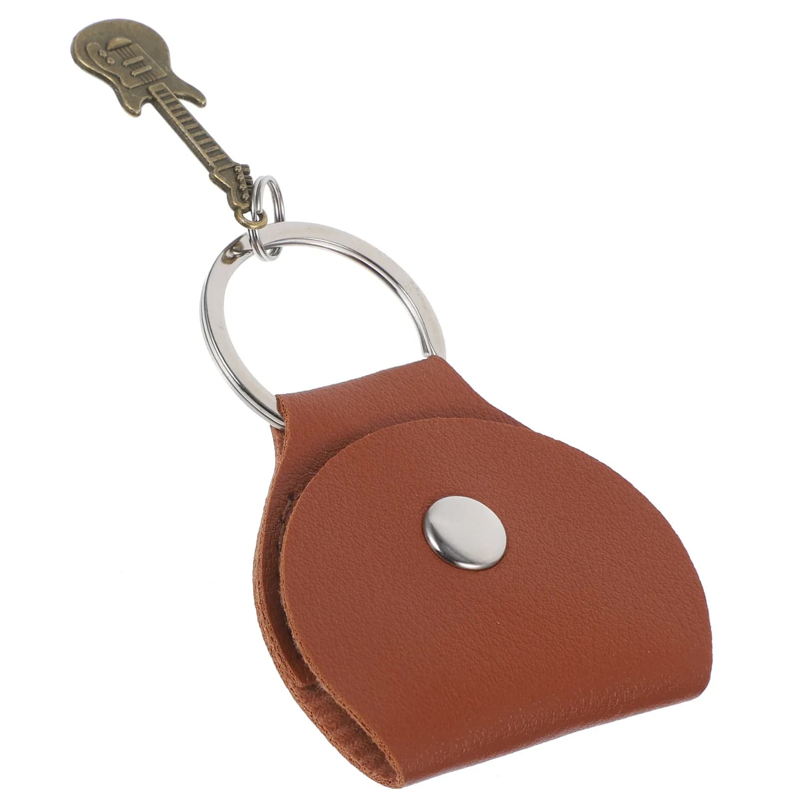 Portachiavi Porta Plettri per Chitarra, Ciondolo Compatto e Leggero, Contenitore per Plettri e Clip di Accordatura