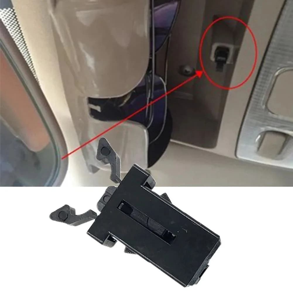 Porta occhiali da sole per auto, chiusura a scatto, scatola di immagazzinaggio, interruttore del coperchio, clip sul tetto della console sopraelevata per accessori auto Nissan Ford Trash