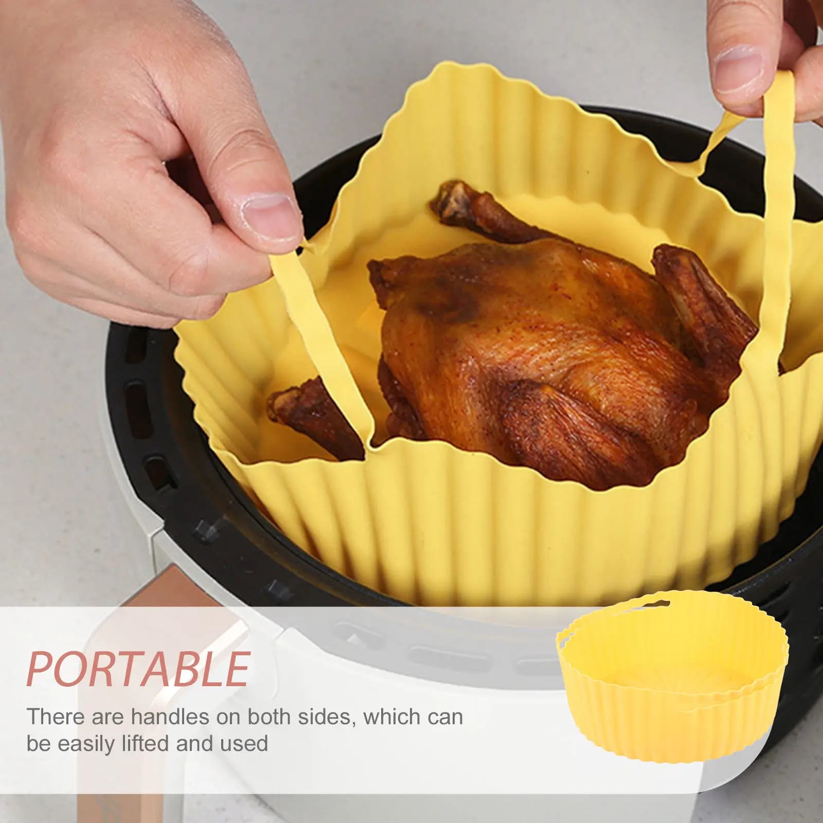 Silicone Carpet for Air Fryer, Non-stick, Reusable, Heat Resistant, Easy to clean accessory