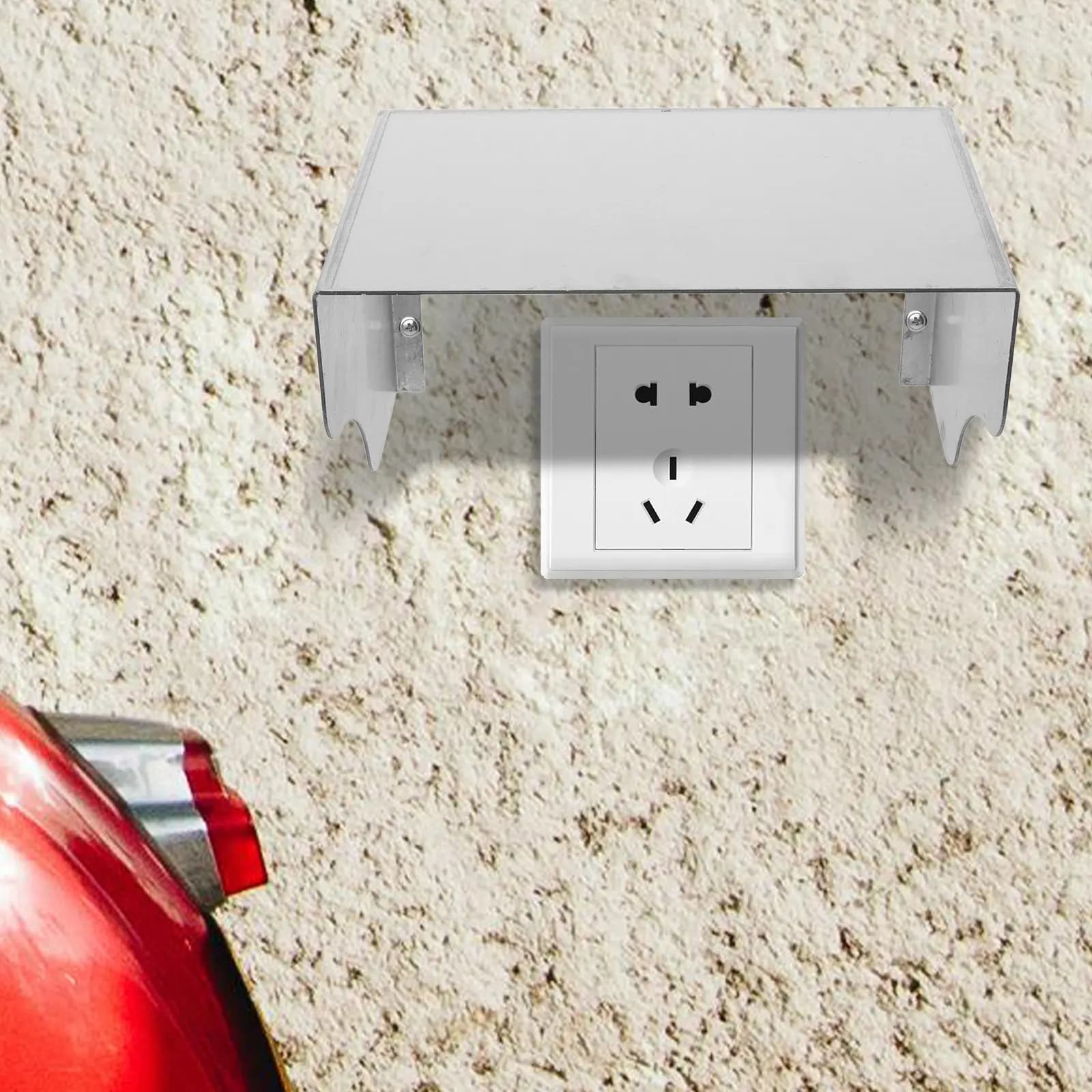 Copertura per Telecamera Esterna in Acciaio Inossidabile Resistente alle Intemperie, Protezione da Sole e Pioggia per Campanello Ring, Sicurezza CCTV, Tastiera e Serratura con Impronta Digitale