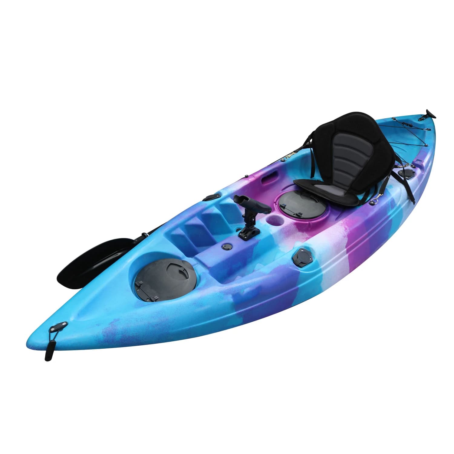 Kayak da pesca 1 persona leggero seduto sulla parte superiore Kayak da pesca con pagaia