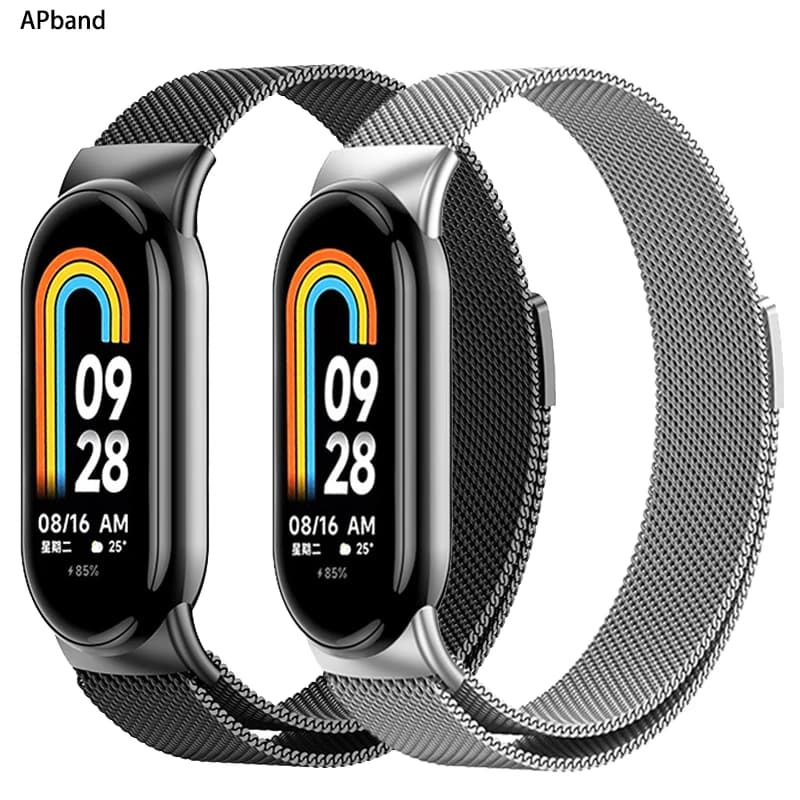 Anello Milanese per xiaomi Mi Band 8 accessori per cinturini smartwatch bracciale con cintura magnetica pulseira correa miband7 6 5 4 3 cinturino NFC