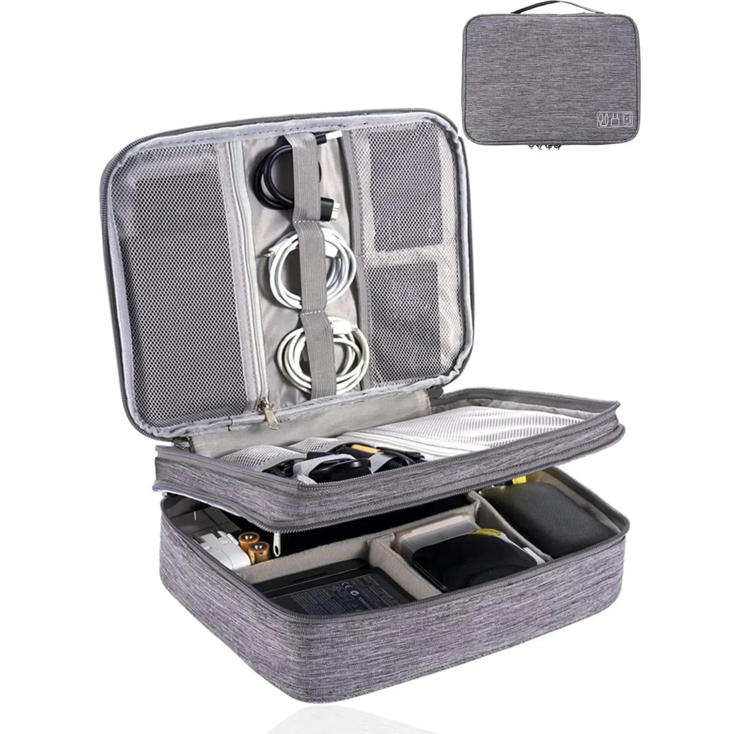 Custodia per cavi Custodia da viaggio portatile per accessori elettronici digitali impermeabili per linea dati Auricolare Caricatore disco U