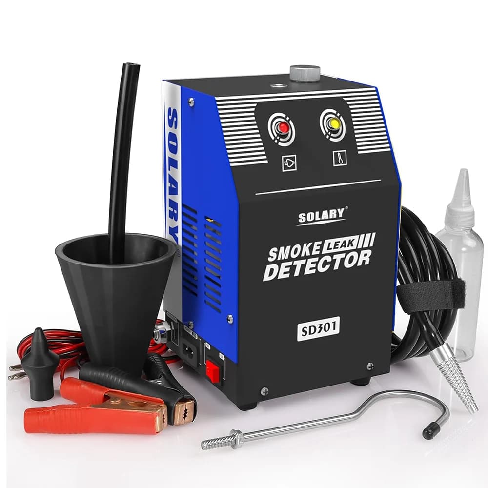Rilevatore di perdite per macchina del fumo automobilistica solare - Tester diagnostico sottovuoto EVAP 12 V CC per sistema di tubi