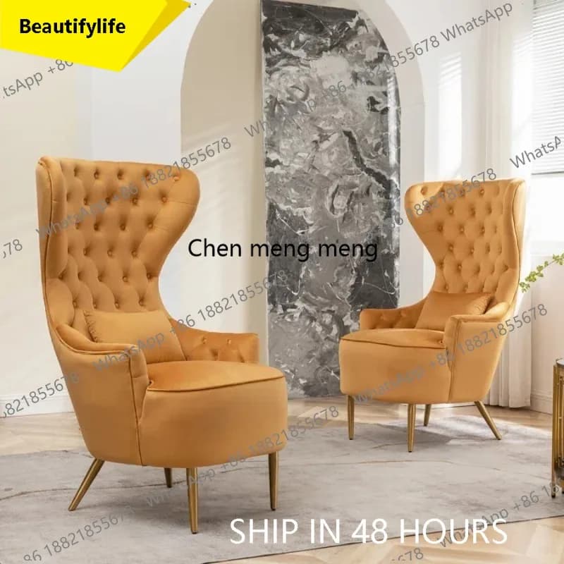 Poltrona Moderna 02M con Gambe in Acciaio Inox, Rivestita in Velluto Trapuntato, Schienale Alto, per Soggiorno, Poltrona Relax con Braccioli