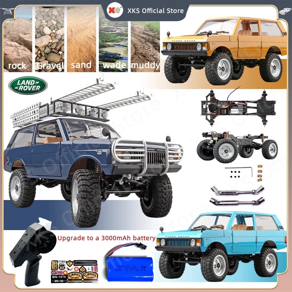 MN168 RC Auto 1:12 Full Scale RTR Version MN Model 2.4G 4WD 280 Proportional Motor Off-Road RC Car remote controlled for children's gifts