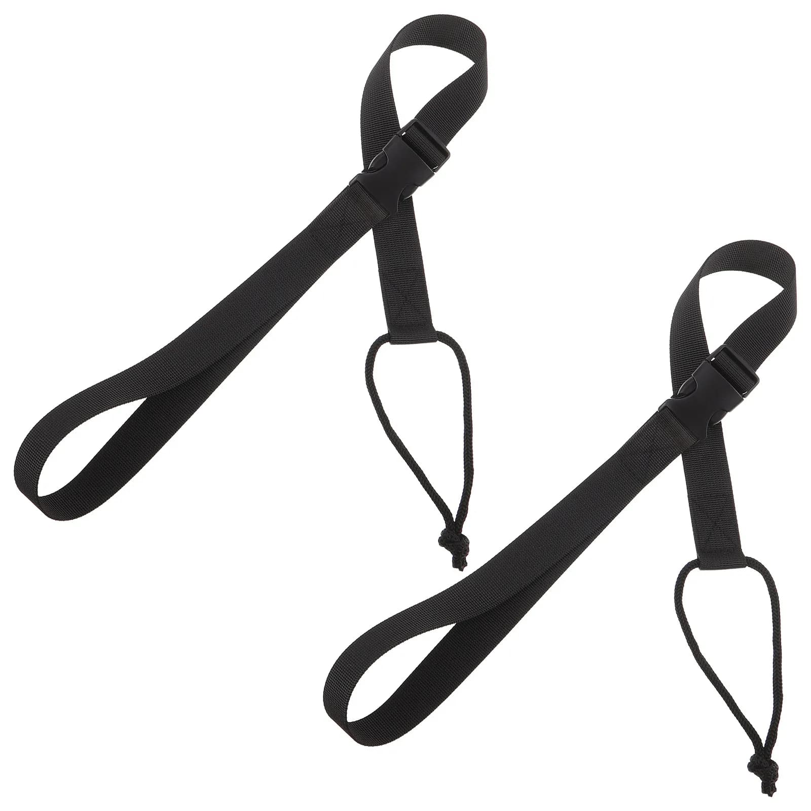 2Pcs Snowboard Leash Adjustable Lightweight Safety Straps Quick Release Universal Binding Leash for Beginners Snowboarding