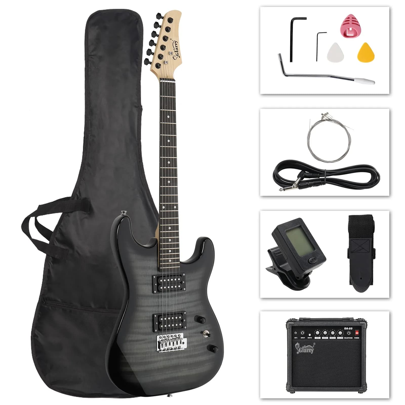 39" GST Electric Guitar for Student Kit w/ Gig Bag 20W AMP