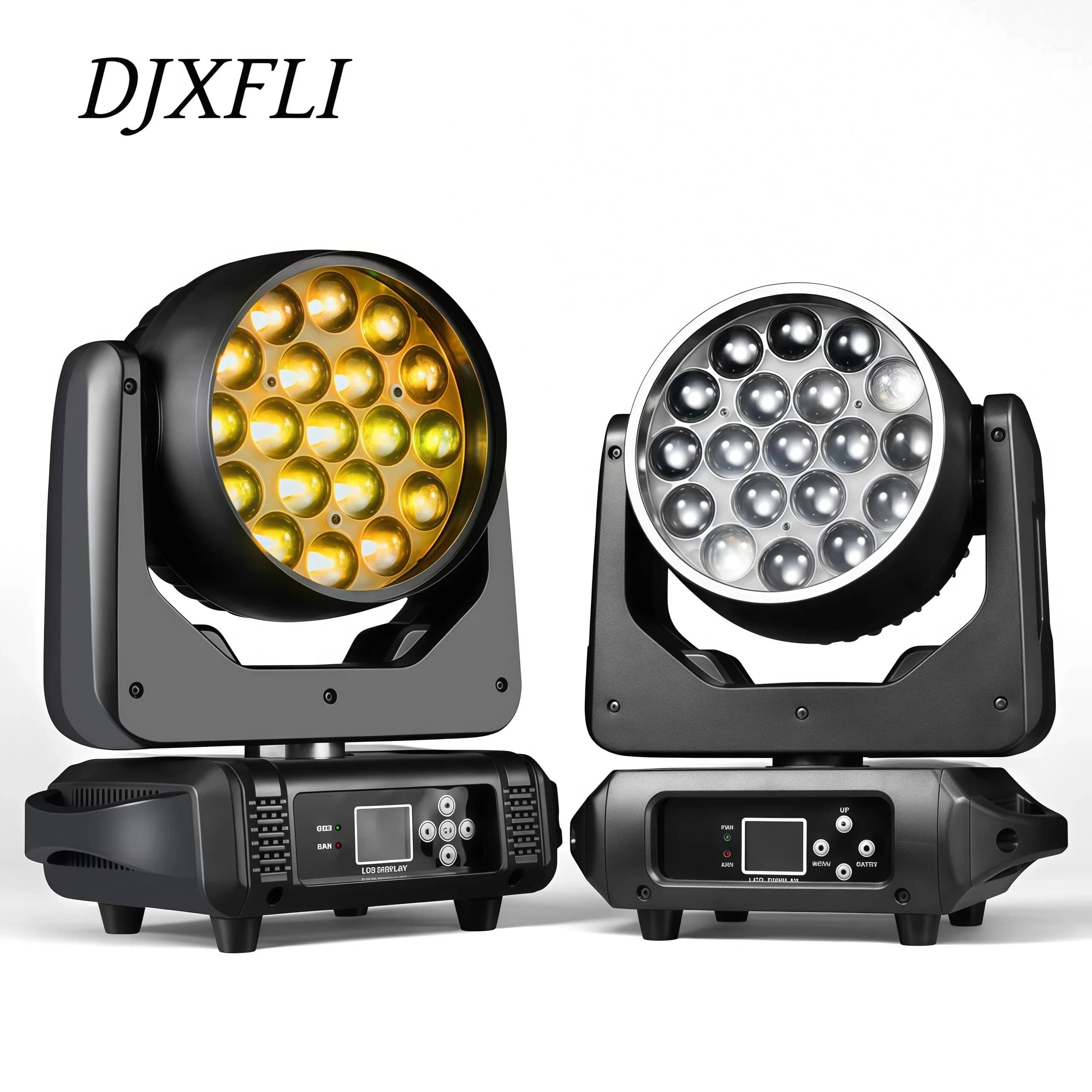 LED 19x15W BEAM Moving Head Light Wash Zoom Circle Control&Halo Effect DMX512 Control Halo Effect for DJ Bar Professional Events