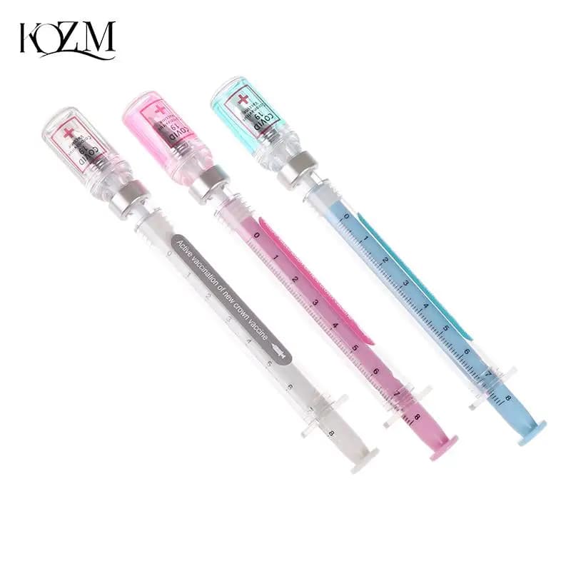 1 pz novità creativa siringa forma particolare cancelleria carina 0.5mm forniture per ufficio scuola penna Gel